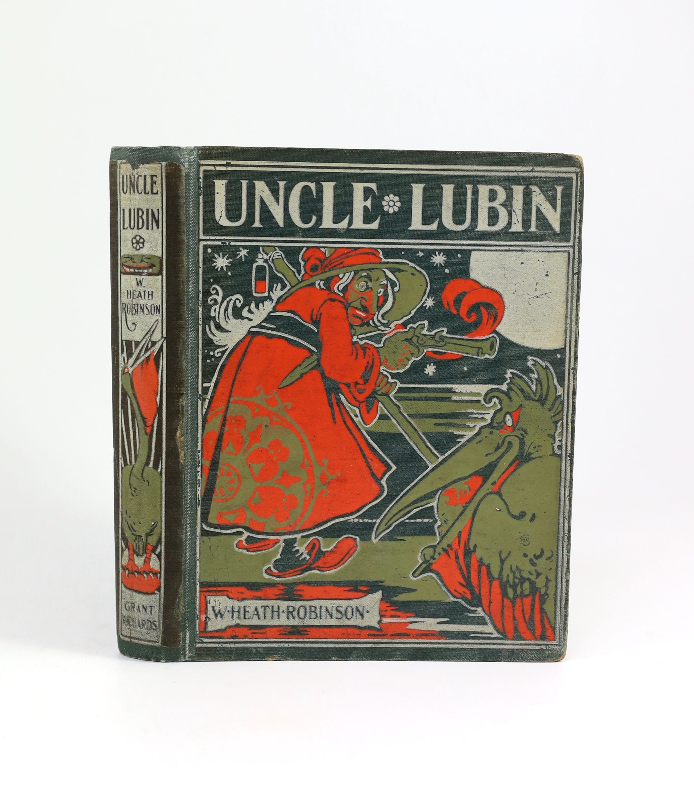 Robinson, W. Heath - The Adventures of Uncle Lubin, 1st edition, 4to, original pictorial cloth, with frontis and 40 plates, Grant Richards, London, 1902